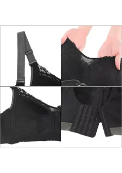 Agnes Orinda Push Up Bras for Women Full Coverage Comfort Wirefree Lift Lace Front Bra -Agnes Orinda Store Belk 1131