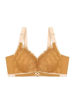 Agnes Orinda Push Up Bras for Women Full Coverage Comfort Wirefree Lift Lace Front Bra -Agnes Orinda Store Belk 1134