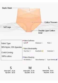 Agnes Orinda Women's 3 Packs Underwear Lace High-Rise Soft Full Breathable Briefs -Agnes Orinda Store Belk 1167