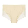 Agnes Orinda Women's Mid Waist Silky Comfy Lace Plus Size Breathable Briefs Panties