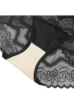 Agnes Orinda Women's Floral Laceback High Rise Solid Brief Stretchy Underwear -Agnes Orinda Store Belk 1233