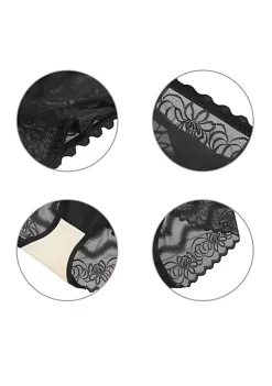 Agnes Orinda Women's Floral Laceback High Rise Solid Brief Stretchy Underwear -Agnes Orinda Store Belk 1234