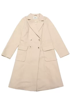 Agnes Orinda Women's Plus Size Notched Lapel Double Breasted Trench Pea Coats Jacket Winter Long Coat -Agnes Orinda Store Belk 124