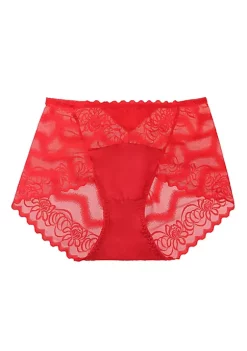 Agnes Orinda Women's Floral Laceback High Rise Solid Brief Stretchy Underwear -Agnes Orinda Store Belk 1240