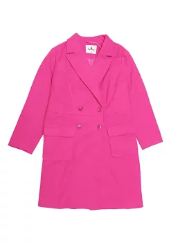 Agnes Orinda Women's Plus Size Notched Lapel Double Breasted Trench Pea Coats Jacket Winter Long Coat -Agnes Orinda Store Belk 125