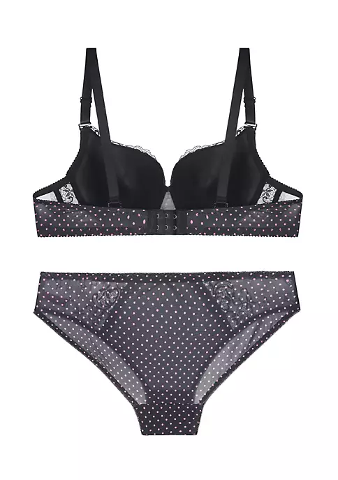 Agnes Orinda Women's Sey Lingerie Lace Polka Dots Bra and Panty Sets Piece Lingerie Set 4 Agnes Orinda Women's Sey Lingerie Lace Polka Dots Bra and Panty Sets Piece Lingerie Set - Image 2