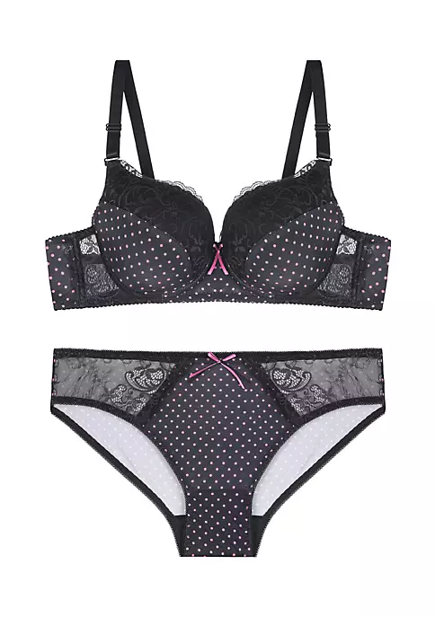 Agnes Orinda Women's Sey Lingerie Lace Polka Dots Bra and Panty Sets Piece Lingerie Set 9 Agnes Orinda Women's Sey Lingerie Lace Polka Dots Bra and Panty Sets Piece Lingerie Set - Image 7