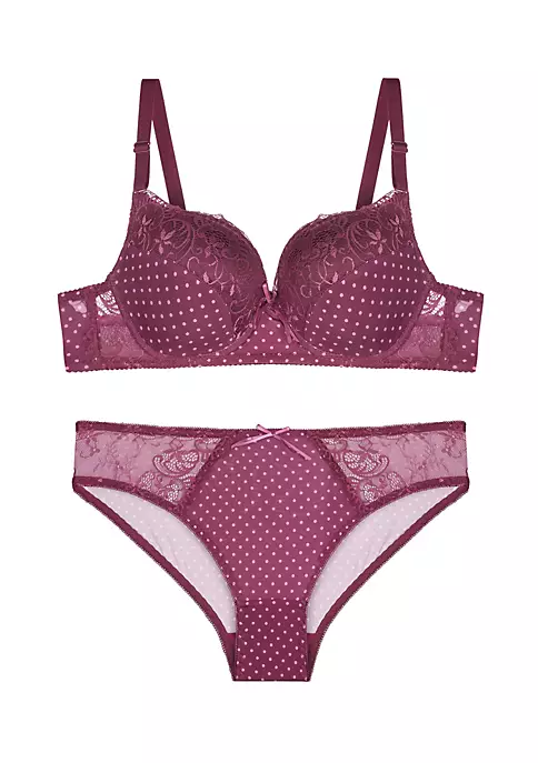 Agnes Orinda Women's Sey Lingerie Lace Polka Dots Bra and Panty Sets Piece Lingerie Set 10 Agnes Orinda Women's Sey Lingerie Lace Polka Dots Bra and Panty Sets Piece Lingerie Set - Image 8