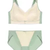 Agnes Orinda Lingerie for Women Piece Lingerie Set Unlined Full Figure Lace Soft Cup Minimizer Bra and Panty Sets -Agnes Orinda Store Belk 1402