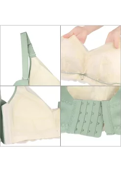 Agnes Orinda Lingerie for Women Piece Lingerie Set Unlined Full Figure Lace Soft Cup Minimizer Bra and Panty Sets -Agnes Orinda Store Belk 1404