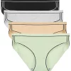 Agnes Orinda Women's 4 Packs Briefs Mid-Rise Soft Seamless Hipster Underwear -Agnes Orinda Store Belk 1444