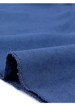 Agnes Orinda Women's Plus Size Denim Wrap Elastic Waist Ruffle Short Sleeve Dress -Agnes Orinda Store Belk 1471