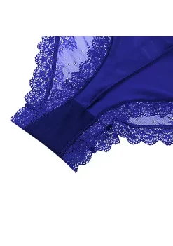 Agnes Orinda Women's Plus Size Laceback Mid-Rise Solid Brief Micro Underwear -Agnes Orinda Store Belk 1476