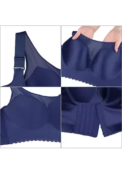 Agnes Orinda Women's Full Coverage Seamless Original Wirefree Support Bralette Bras -Agnes Orinda Store Belk 1485