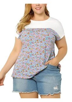 Agnes Orinda Women's Plus Size T Shirt Dolman Sleeve Summer Floral Top 21 Agnes Orinda Women's Plus Size T Shirt Dolman Sleeve Summer Floral Top -Agnes Orinda Store Belk 1518
