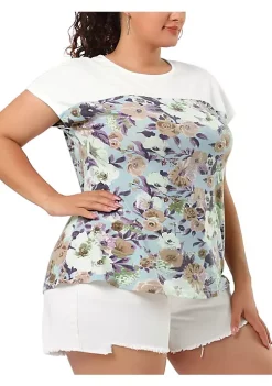 Agnes Orinda Women's Plus Size T Shirt Dolman Sleeve Summer Floral Top 22 Agnes Orinda Women's Plus Size T Shirt Dolman Sleeve Summer Floral Top -Agnes Orinda Store Belk 1519