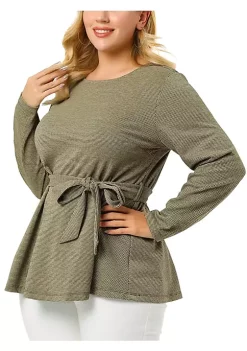 Agnes Orinda Women's Plus Size Blouse Houndstooth Office Casual Work Blouses Peplum Top Mothers Day Gifts 21 Agnes Orinda Women's Plus Size Blouse Houndstooth Office Casual Work Blouses Peplum Top Mothers Day Gifts -Agnes Orinda Store Belk 1587