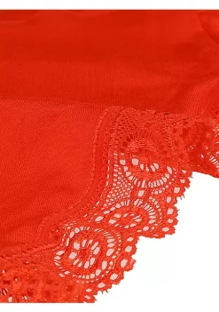 Agnes Orinda Women's 4 Packs Lace Soft Briefs Mid-Rise Hipster Micro Underwear -Agnes Orinda Store Belk 1605