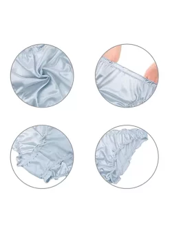 Agnes Orinda Women's Frill Trim Underwear Briefs Hipster Panty Satin Panties 3 Pack -Agnes Orinda Store Belk 1666