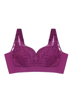 Agnes Orinda Women's Push Up Bras for Full Coverage Comfort Wirefree Lift Lace Non Padded Bra -Agnes Orinda Store Belk 1683