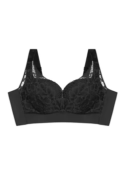 Agnes Orinda Women's Push Up Bras for Full Coverage Comfort Wirefree Lift Lace Non Padded Bra -Agnes Orinda Store Belk 1685