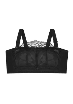 Agnes Orinda Bandeau Bra, Women's Detachable Straps Back Buckle Lift Insert Lace Bralette -Agnes Orinda Store Belk 1699