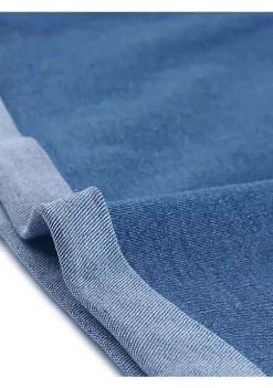 Agnes Orinda Plus Size Overall Shorts for Women Jumpsuit Roll Hem Pocket Jean Denim Overalls -Agnes Orinda Store Belk 1711