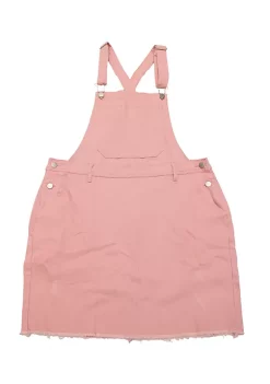 Agnes Orinda Women's Plus Size Raw Hem Denim Suspender Ripped Overall Dress -Agnes Orinda Store Belk 1781