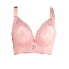 Agnes Orinda Women's Full Coverage Wirefree 6-Hook Lace Trim Adjustable Straps Comfort Bra -Agnes Orinda Store Belk 1798