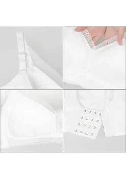 Agnes Orinda Women's Full Coverage Bra Floral Lace Lightweight Push Up Bralette Everyday Bras -Agnes Orinda Store Belk 1832