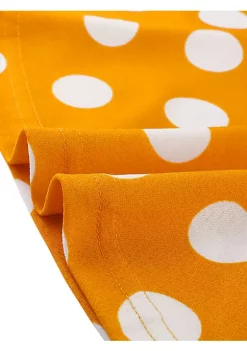 Agnes Orinda Women's Plus Size Polka Dots Short Sleeve Summer Peplum Top -Agnes Orinda Store Belk 1839