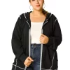 Agnes Orinda Women's Plus Size Hoodie Zip Front Long Sleeve with Pockets Casual Hoodies Jackets -Agnes Orinda Store Belk 1855