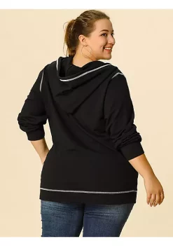 Agnes Orinda Women's Plus Size Hoodie Zip Front Long Sleeve with Pockets Casual Hoodies Jackets -Agnes Orinda Store Belk 1859