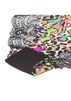 Agnes Orinda Women's Leopard Printed Cheeky Underwear Lace Bikini Hipster Brief -Agnes Orinda Store Belk 1887