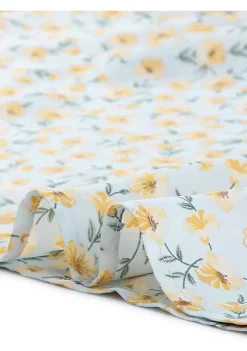 Agnes Orinda Women's Plus Size Floral Top, Elastic Smocked Waist Lightweight Chiffon Blouses -Agnes Orinda Store Belk 1932