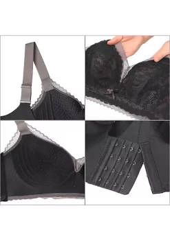 Agnes Orinda Women's Wireless Bra Soft Cup Comfort Unlined Lace Bralette 11 Agnes Orinda Women's Wireless Bra Soft Cup Comfort Unlined Lace Bralette -Agnes Orinda Store Belk 1950