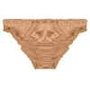 Agnes Orinda Women's Frill Trim Satin Underwear Briefs Hipster Panty Panties