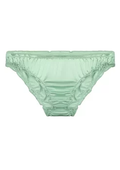 Agnes Orinda Women's Frill Trim Satin Underwear Briefs Hipster Panty Panties -Agnes Orinda Store Belk 1958