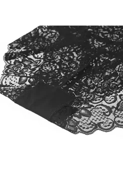 Agnes Orinda Women's High-Rise Brief All-Lace Cotton Lining Cheeky Underwear -Agnes Orinda Store Belk 1972