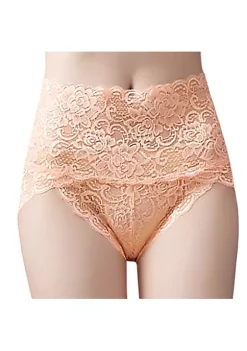 Agnes Orinda Women's High-Rise Brief All-Lace Cotton Lining Cheeky Underwear -Agnes Orinda Store Belk 1976