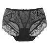 Agnes Orinda Women's Sheer Lace Trim High Rise Solid Brief Stretchy Underwear -Agnes Orinda Store Belk 1993