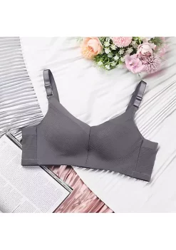 Agnes Orinda Women's Lace Bras Full Coverage Minimizer Push Up Wirefree Seamless Bra -Agnes Orinda Store Belk 203