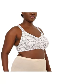 Agnes Orinda Women's Full Figure Wireless Comfort 3 Hooks Adjustable Straps Bra -Agnes Orinda Store Belk 2082