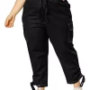 Agnes Orinda Women's Plus Size Drawstring Elastic Waist Cargo Pants with Pocket -Agnes Orinda Store Belk 2150