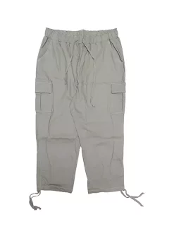 Agnes Orinda Women's Plus Size Drawstring Elastic Waist Cargo Pants with Pocket -Agnes Orinda Store Belk 2159