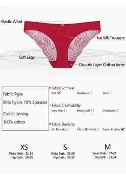 Agnes Orinda Women's Mid-Rise Laceback Seamless Hipster Cheeky Underwear -Agnes Orinda Store Belk 2175