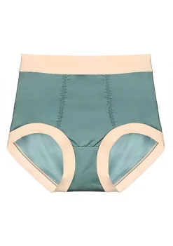 Agnes Orinda Women's Seamless High Rise Laser Cut Brief Comfort Stretchy Underwear