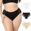 Agnes Orinda Women's 3-Pack Lace Trim Mid-Rise Seamless Brief Stretchy Underwear -Agnes Orinda Store Belk 2257