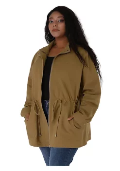 Agnes Orinda Women's Plus Size Jackets Lightweight Anorak Drawstring Utility Jacket 16 Agnes Orinda Women's Plus Size Jackets Lightweight Anorak Drawstring Utility Jacket -Agnes Orinda Store Belk 27