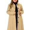 Agnes Orinda Women's Plus Size Single Breasted Belted Winter Long Coat 1 Agnes Orinda Women's Plus Size Single Breasted Belted Winter Long Coat -Agnes Orinda Store Belk 35